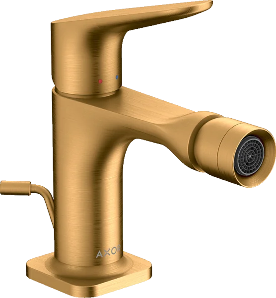 Axor Citterio M Single Lever Bidet Mixer With Pop-up Waste Gold Brushed
