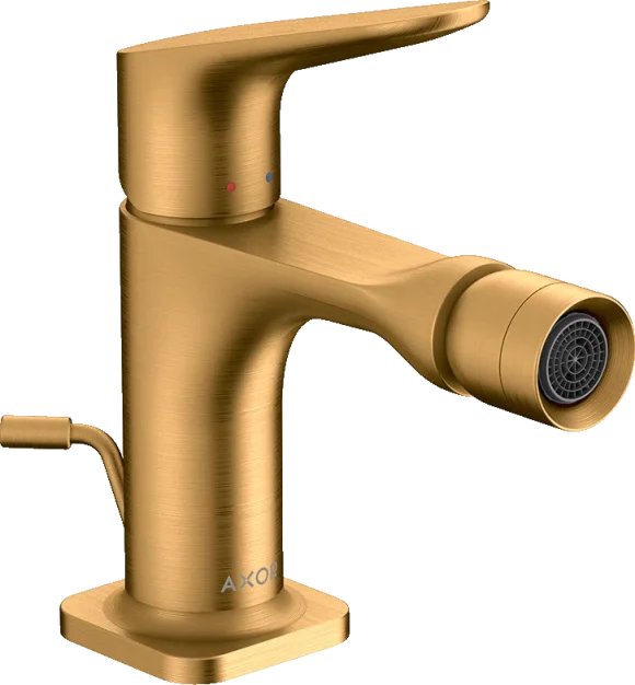 Axor Citterio M Single Lever Bidet Mixer With Pop-up Waste Brushed Gold Optic product image - Image 1