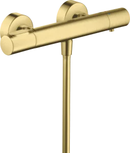 Axor Citterio M Thermostatic Shower Mixer For Exposed Installation Brushed Brass