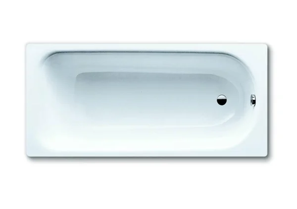 Kaldewei Saniform Plus 1700 X 750mm Bath - White - 2 Tap Hole - Twin Grip (excl. Feet & Grips)