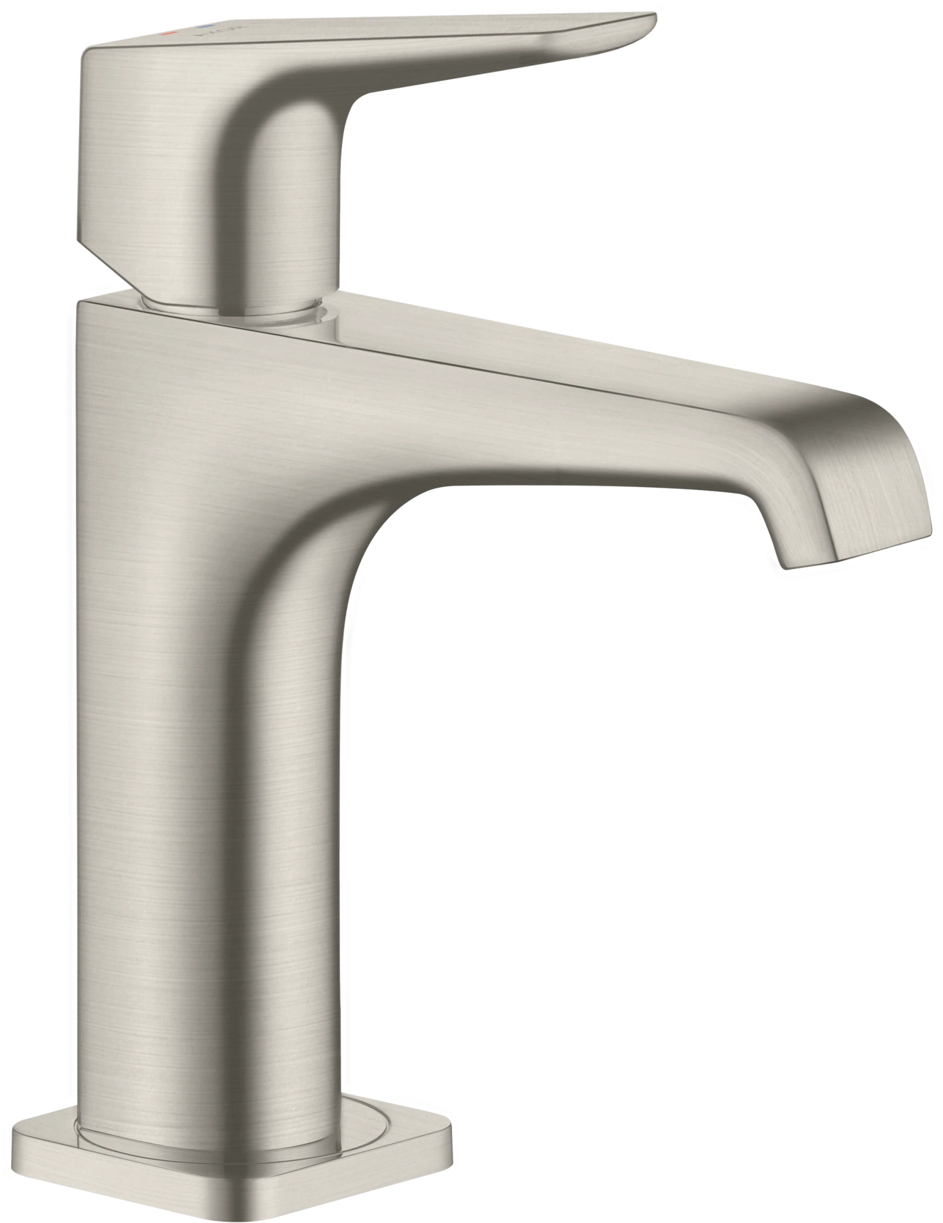 Axor Citterio E Single Lever Basin Mixer 130 With Lever Handle Without Waste Stainless Steel