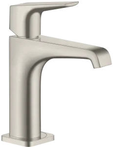 Axor Citterio E Single Lever Basin Mixer 130 With Lever Handle Without Waste Stainless Steel