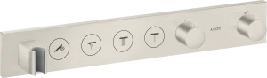 Axor Showersolutions Thermostatic Module Select 600/90 For Concealed Installation For 4 Outlets Stainless Steel