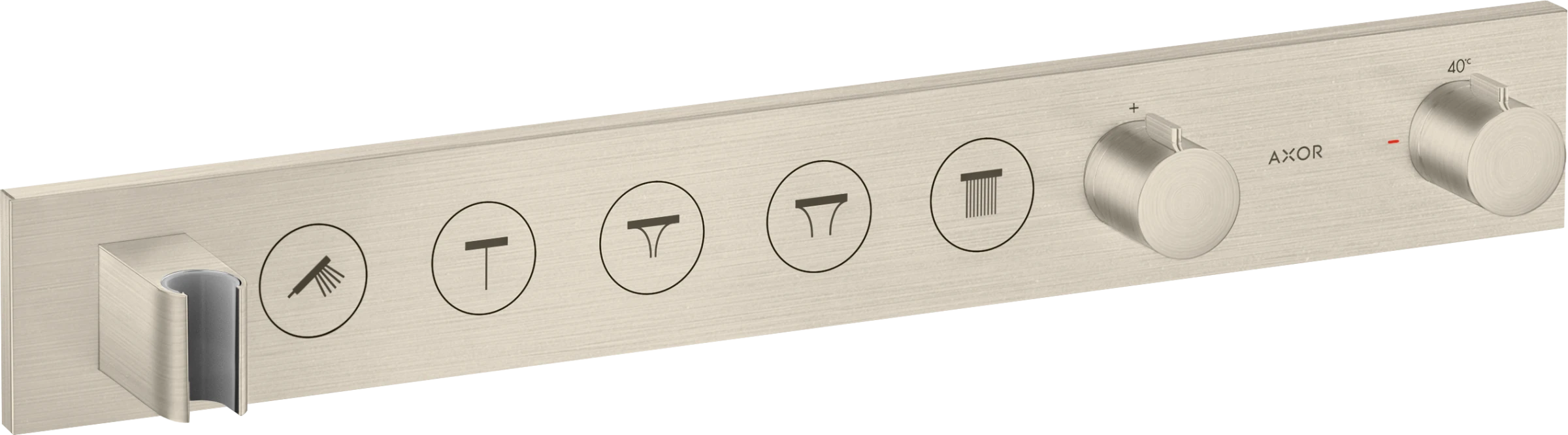 Axor Showersolutions Thermostatic Module Select 670/90 For Concealed Installation For 5 Outlets Brushed Nickel