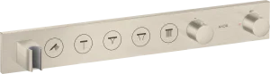 Axor Showersolutions Thermostatic Module Select 670/90 For Concealed Installation For 5 Outlets Brushed Nickel