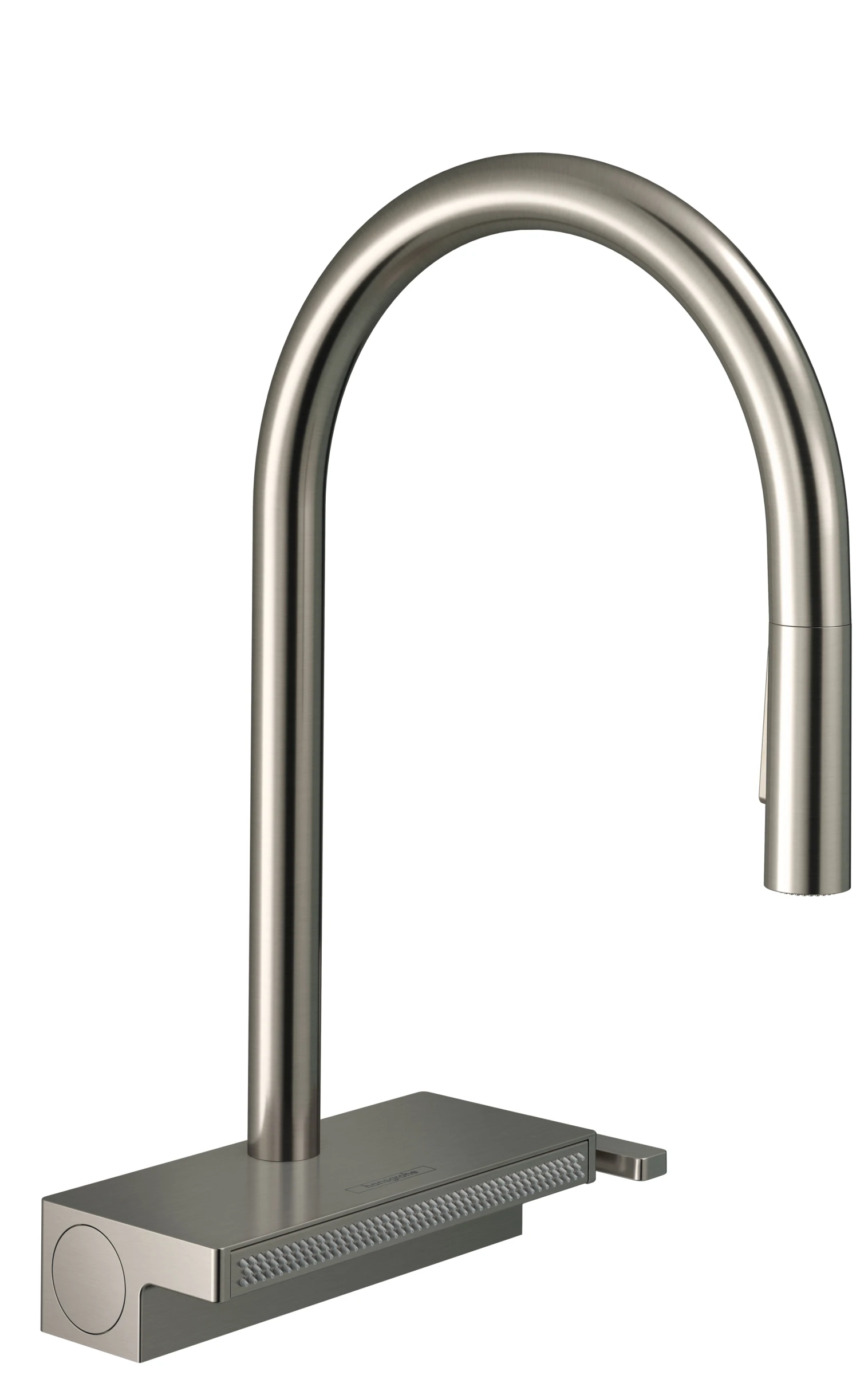 Hansgrohe Aquno Select M81 Single Lever Kitchen Mixer 170 With Pull-out Spray And Sbox, 3 Spray Modes Stainless Steel