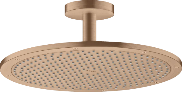 Axor Showersolutions Overhead Shower 350 1jet With Ceiling Connection Brushed Red Gold