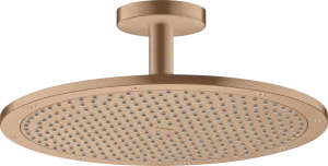Axor Showersolutions Overhead Shower 350 1jet With Ceiling Connection Brushed Red Gold