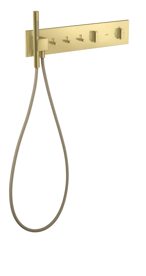 Axor Showercomposition Thermostatic Shower Mixer Concealed 715 X 395 X 150mm Brass - Brushed product image - Image 1
