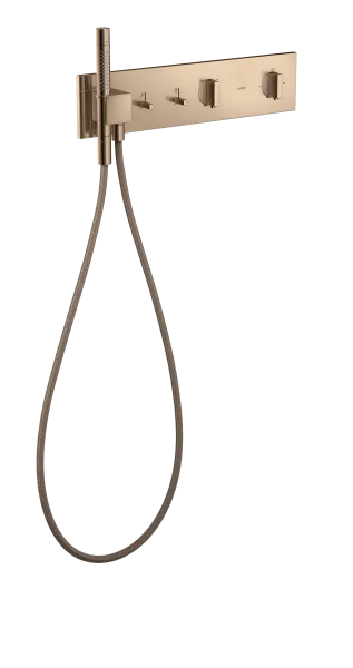 Axor Showercomposition Thermostatic Shower Mixer Concealed 560 X 390 X 150mm Rose Gold/gold - Polished