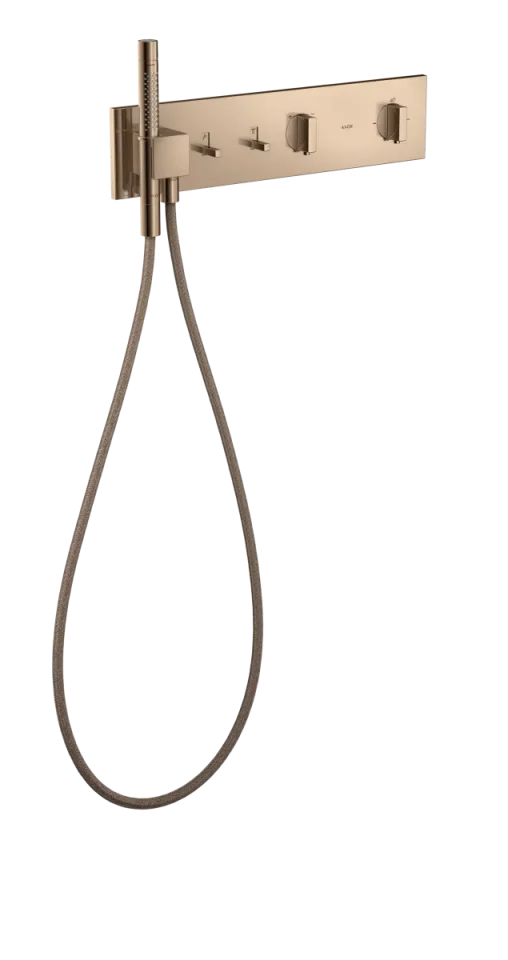Axor Showercomposition Thermostatic Shower Mixer Concealed 560 X 390 X 150mm Rose Gold/gold - Polished product image - Image 1