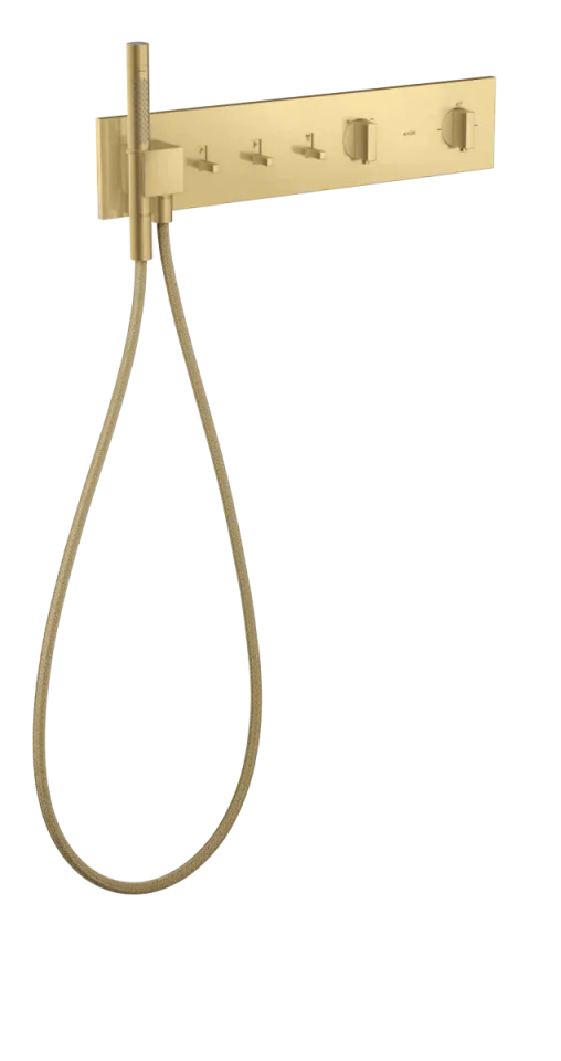 Axor Showercomposition Thermostatic Shower Mixer Concealed 715 X 395 X 150mm Gold - Brushed product image - Image 1