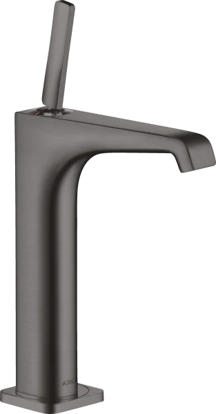 Axor Citterio E Single Lever Basin Mixer 190 With Pin Handle For Wash Bowls With Waste Brushed Black Chrome