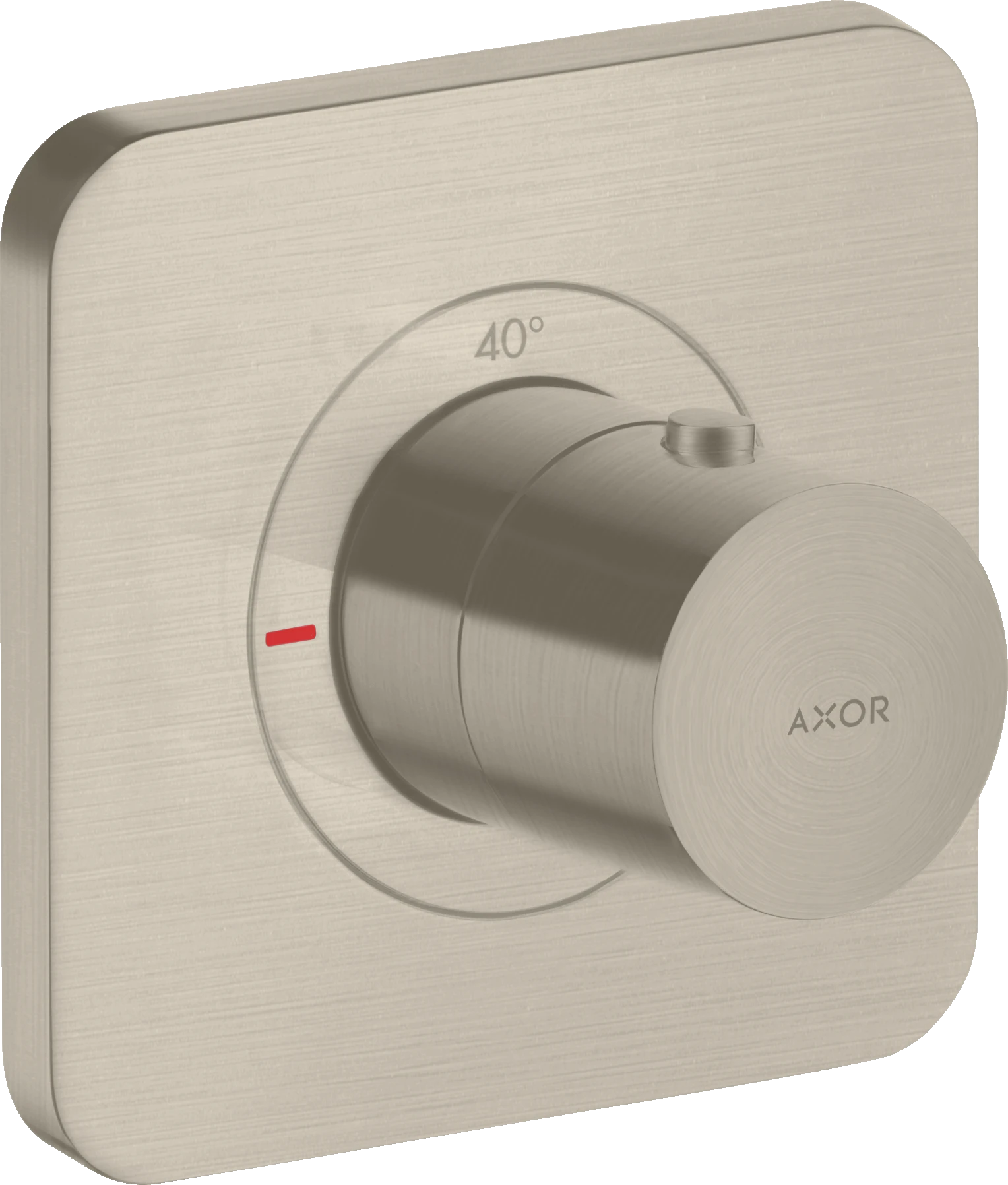 Axor Citterio E Thermostatic Mixer 120/120 For Concealed Installation Brushed Nickel