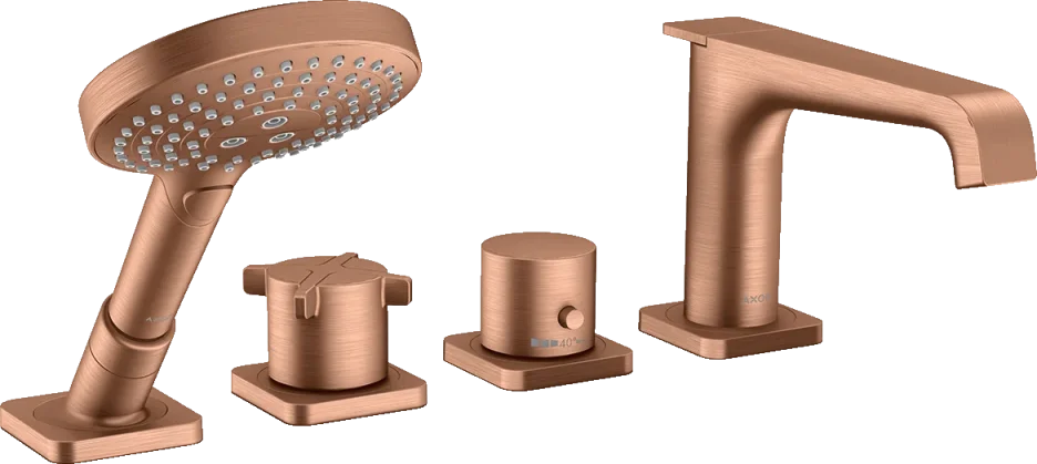 Axor Citterio E 4-hole Rim-mounted Thermostatic Bath Mixer product image - Image 1