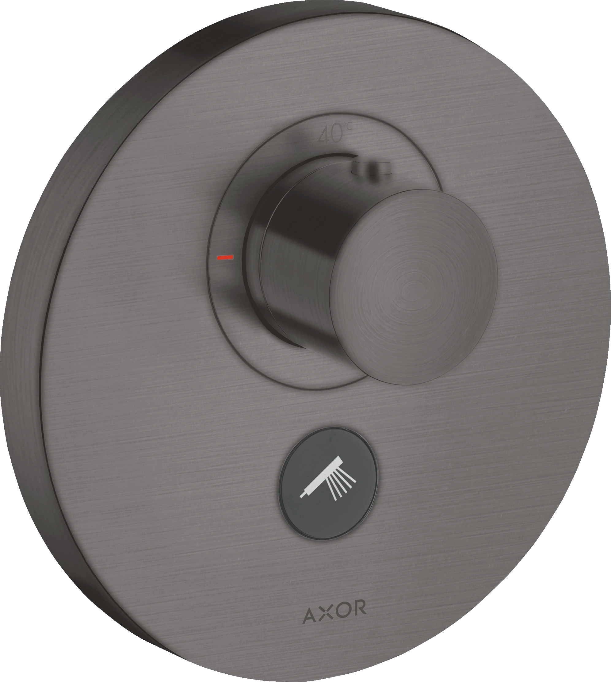 Axor Showerselect Thermostatic Mixer Highflow Round For Concealed Installation For Multiple Outlets Brushed Black Chrome