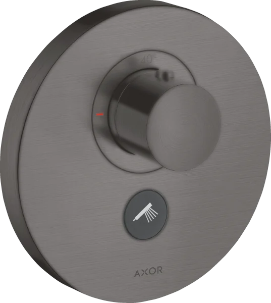 Axor Showerselect Thermostatic Mixer Highflow Round For Concealed Installation For Multiple Outlets Brushed Black Chrome