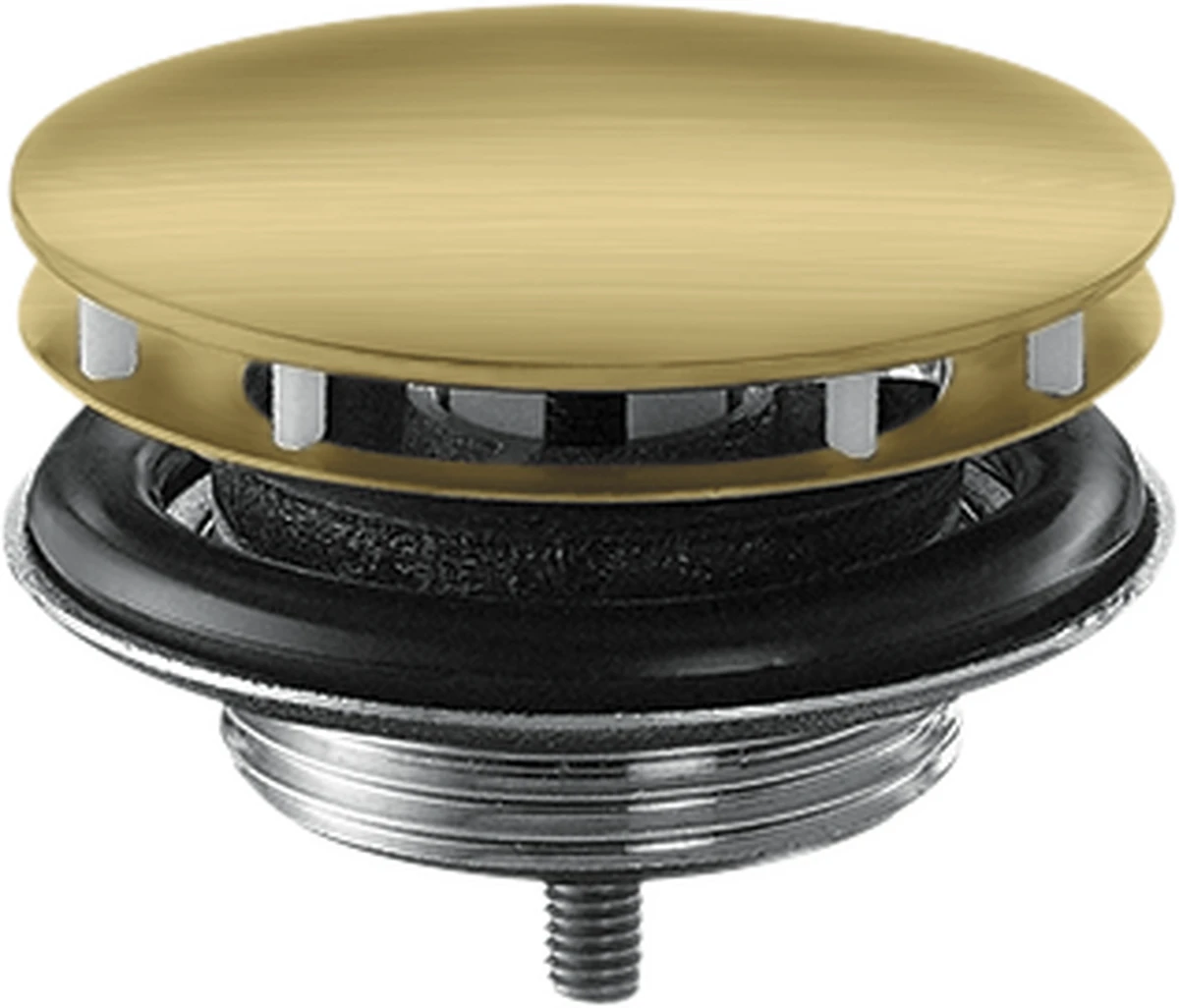 Axor Waste Set 11/4" Non-closing For Washbasins Brushed Brass