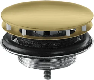 Axor Waste Set 11/4" Non-closing For Washbasins Brushed Brass