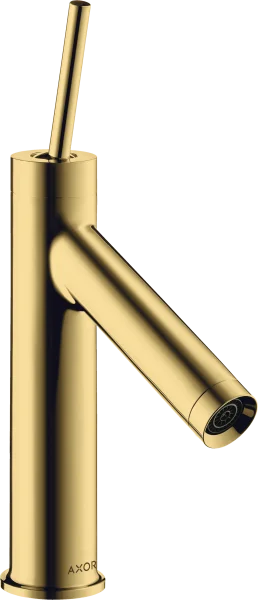 Axor Starck Single Lever Basin Mixer 90 With Pin Handle And Waste Gold Polished
