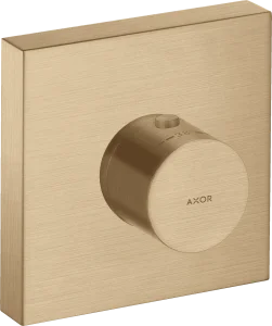 Axor Showersolutions Thermostatic Module 120/120 Square For Concealed Installation Brushed Bronze