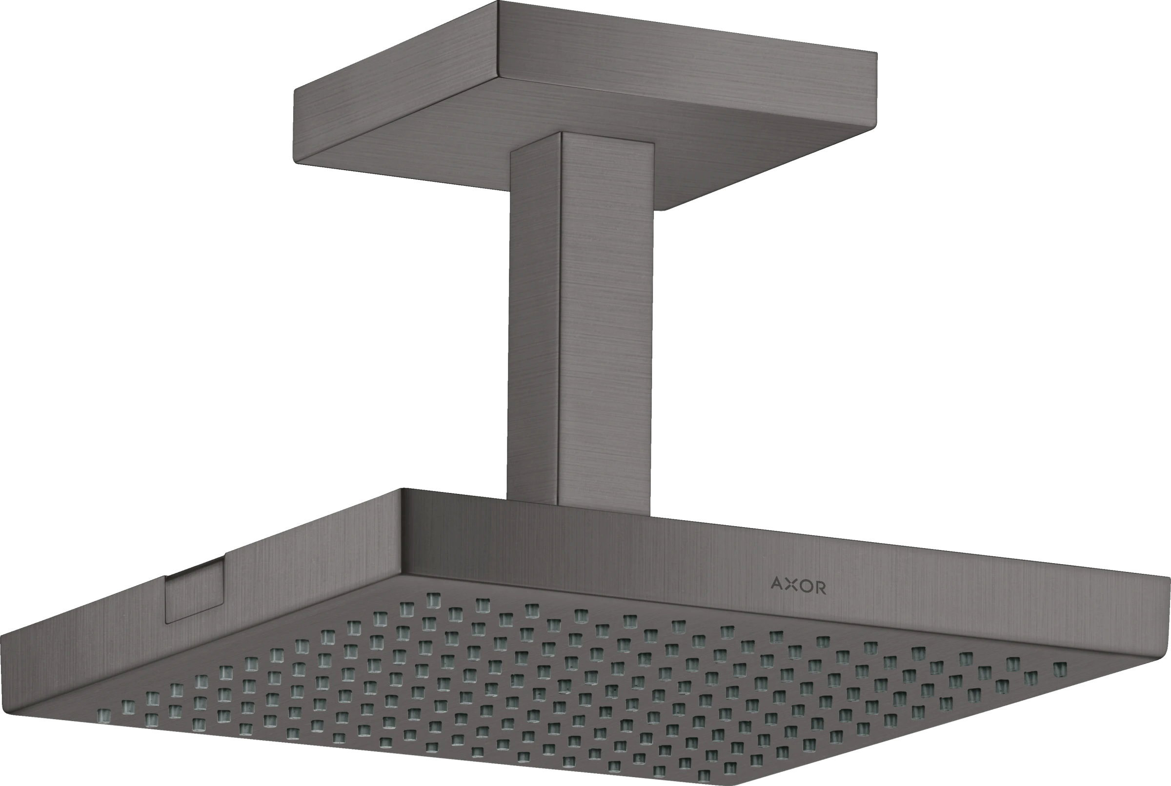 Axor Showersolutions Overhead Shower 240/240 1jet With Ceiling Connection Brushed Black Chrome
