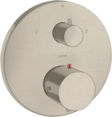 Axor Starck Thermostatic Mixer For Concealed Installation With Shut-off / Diverter Valve Brushed Nickel product image - Image 1