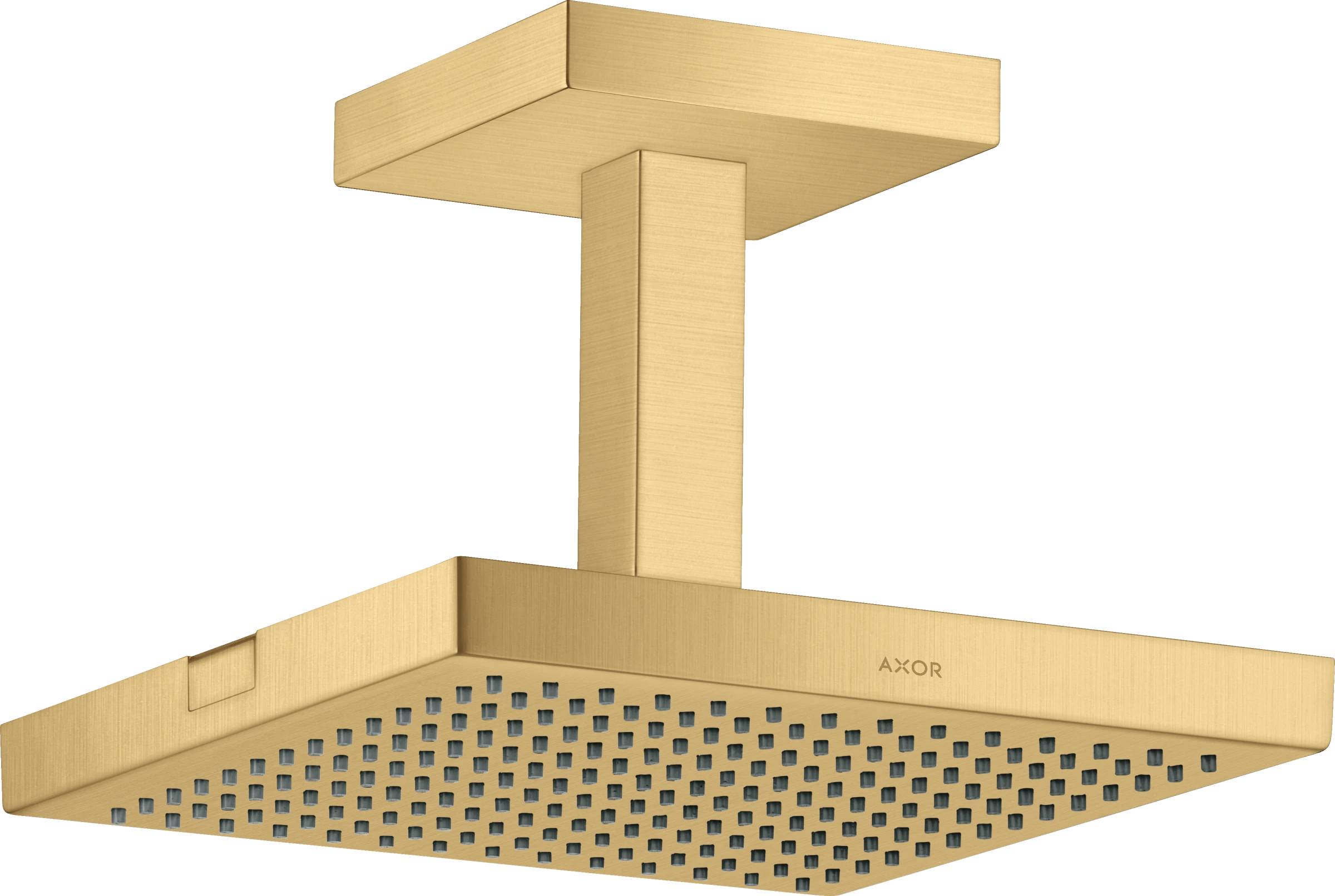 Axor Showersolutions Overhead Shower 240/240 1jet With Ceiling Connection Gold Brushed