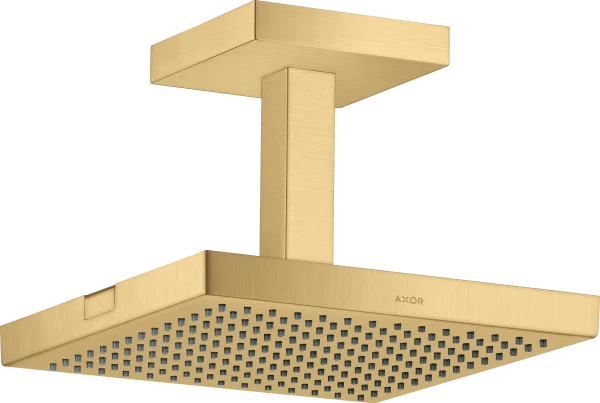 Axor Showersolutions Overhead Shower 240/240 1jet With Ceiling Connection Gold Brushed