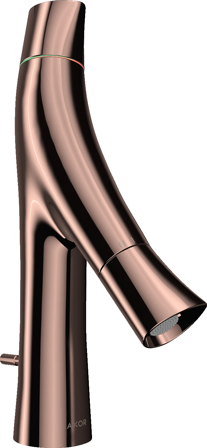 Axor Starck Organic 2-handle Basin Mixer 80 With Pop-up Waste Polished Red Gold