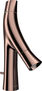 Axor Starck Organic 2-handle Basin Mixer 80 With Pop-up Waste Polished Red Gold