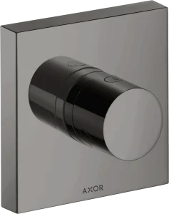 Axor Showersolutions Shut-off / Diverter Valve Trio / Quattro Shut-off / Diverter Valve 120 Mm X 120 Mm Square Polished Black Chrome