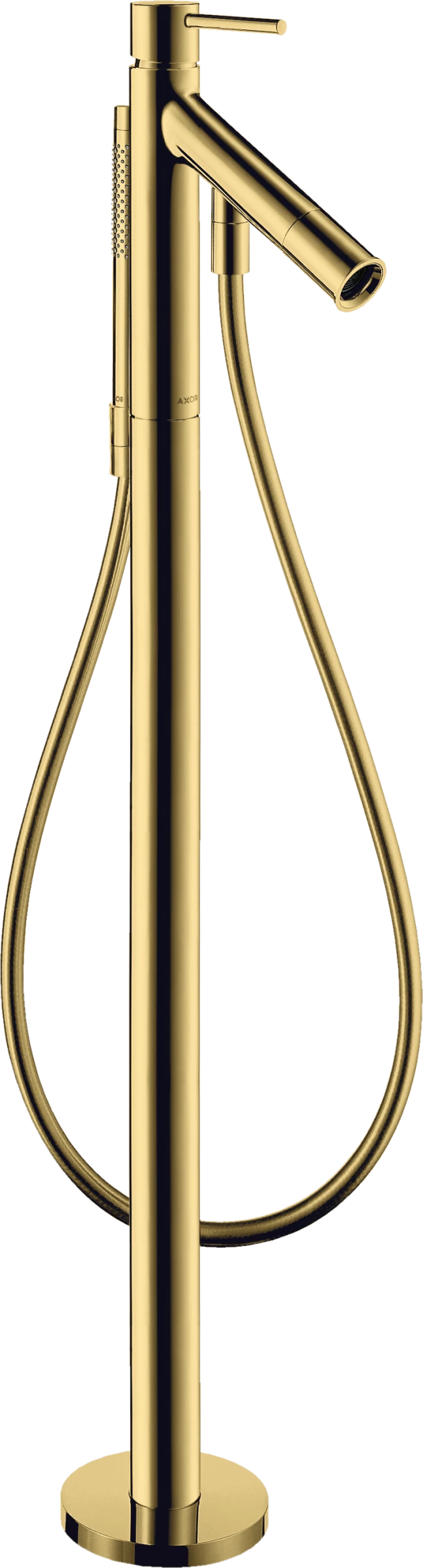 Axor Starck Single Lever Bath Mixer Floor-standing With Pin Handle Gold Polished