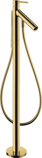 Axor Starck Single Lever Bath Mixer Floor-standing With Pin Handle Gold Polished