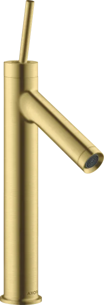 Axor Starck Single Lever Basin Mixer 170 With Pin Handle Without Waste Brushed Brass