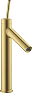 Axor Starck Single Lever Basin Mixer 170 With Pin Handle Without Waste Brushed Brass