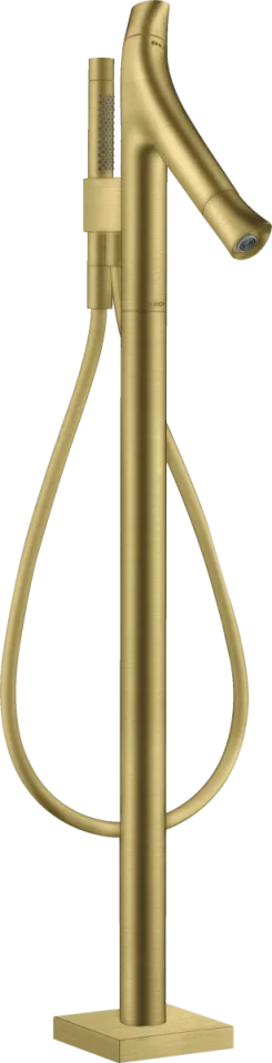 Axor Starck Organic Thermostatic Bath Mixer Floor-standing Brushed Brass product image - Image 1