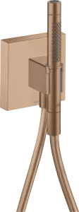 Axor Starck Porter Unit 120/120 With Baton Hand Shower 2jet And Shower Hose Brushed Red Gold
