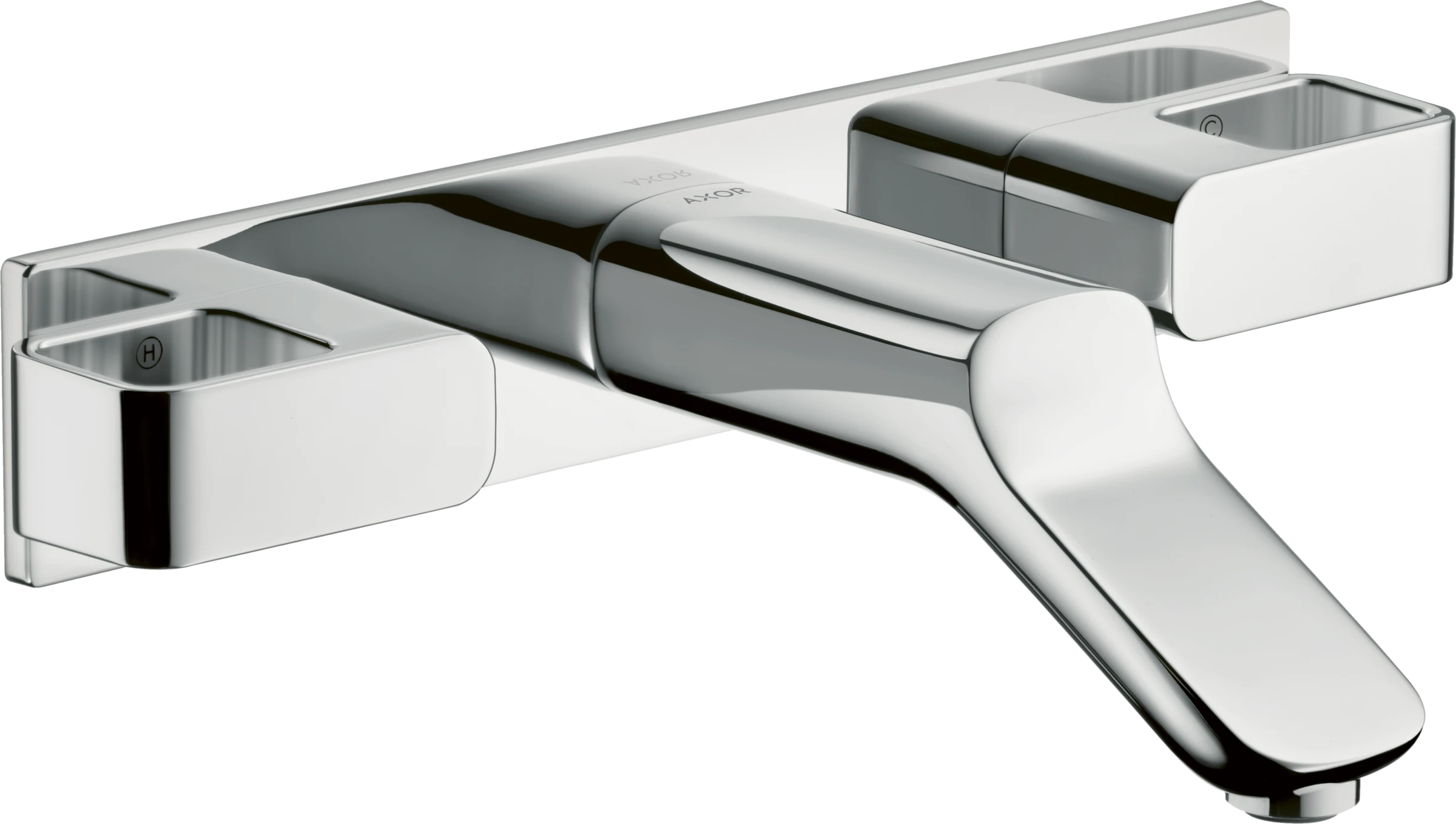 Axor Urquiola 3-hole Basin Mixer For Concealed Installation Wall-mounted With Spout 168 Mm Gold Polished