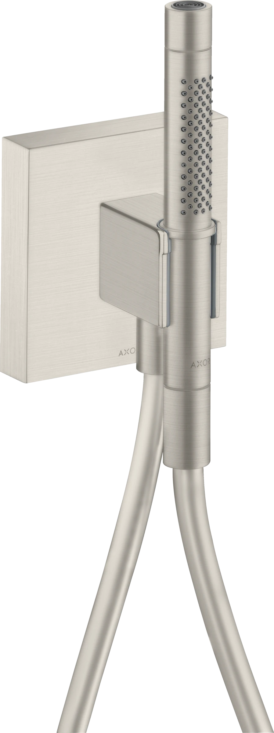 Axor Starck Porter Unit 120/120 With Baton Hand Shower 2jet And Shower Hose Stainless Steel