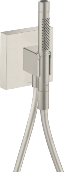 Axor Starck Porter Unit 120/120 With Baton Hand Shower 2jet And Shower Hose Stainless Steel