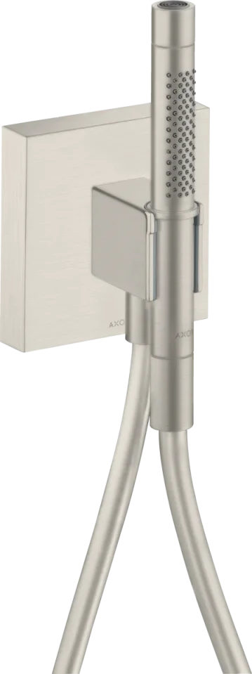 Axor Starck Porter Unit 120/120 With Baton Hand Shower 2jet And Shower Hose Stainless Steel Optic product image - Image 1