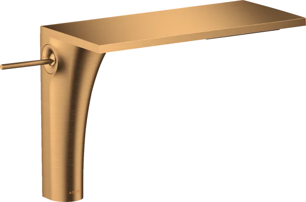 Axor Massaud Single Lever Basin Mixer 220 For Wash Bowls Without Waste Gold Brushed