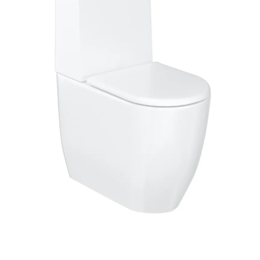 Britton Milan Rimless Close Coupled Wc And Seat Excluding Cistern Tank product image - Image 1