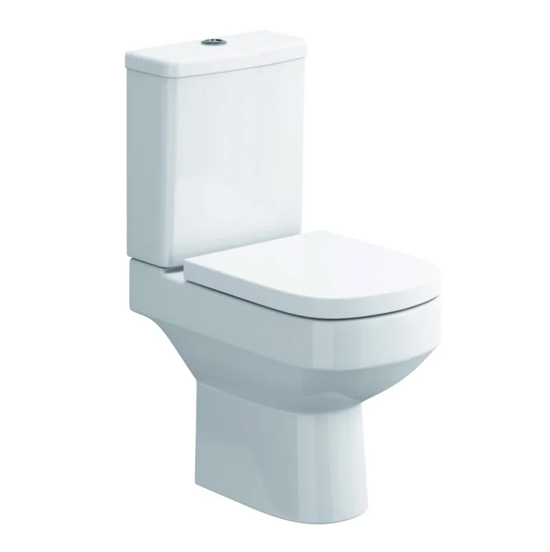 Pura Flite Ice Comfort Close Coupled Wc Bowl With Fixings detail view - Image 2
