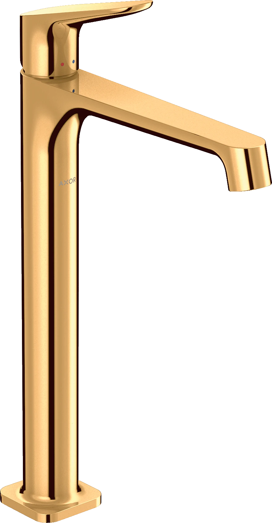 Axor Citterio M Single Lever Basin Mixer 250 For Wash Bowls Without Waste Gold Polished