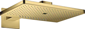 Axor Showersolutions Overhead Shower 460/300 3jet With Shower Arm And Square Escutcheon Gold Polished