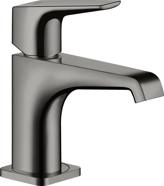 Axor Citterio E Single Lever Basin Mixer 90 For Cloakroom Basins With Lever Handle Without Waste Polished Black Chrome