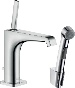 Axor Citterio E Single Lever Basin Mixer 130 With Bidet 1jet Shower Spray And Shower Hose 1.60 M Chrome