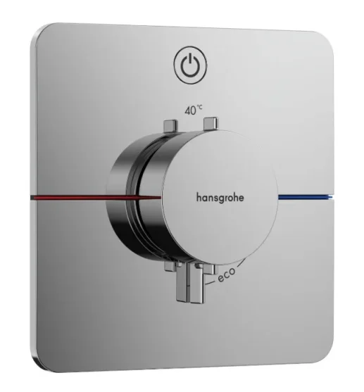 Hansgrohe Showerselect Comfort Q Thermostatic Shower Mixer Concealed 262 X 233 X 168mm Chrome product image - Image 1